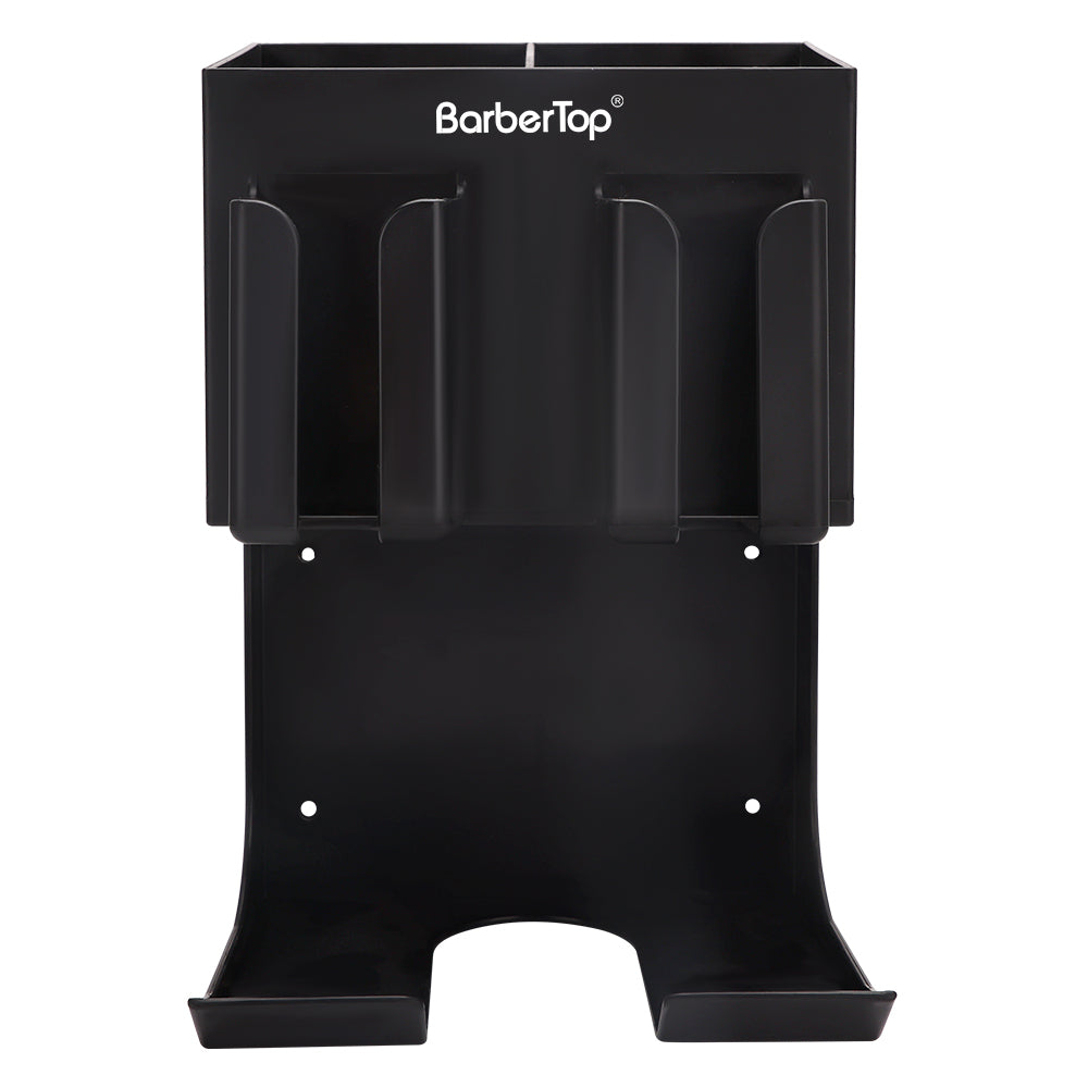 BarberTop wall mount hair dryer holder and organizer overall
